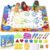 Water Doodle Mat – Kids Painting Writing Color Doodle Drawing Mat Toy Bring Magic Pens Educational Toys for Age 2 3 4 5 6 7 Year Old Girls Boys Age Toddler Gift